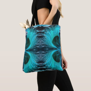Tote Bag "Ola Tiburón" Vague de requin bleu