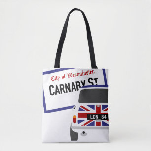 Tote Bag Old Classic Original 1960 Londres Mini Car