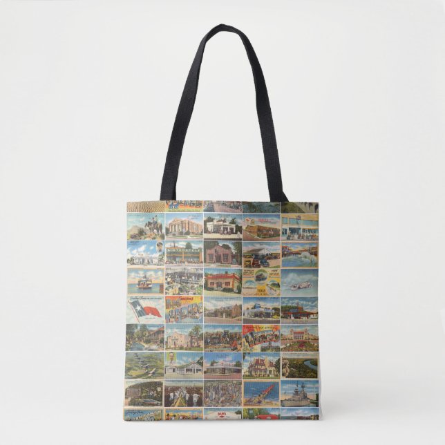 Tote Bag Old Texas Postcards Fourre-tout (Devant)