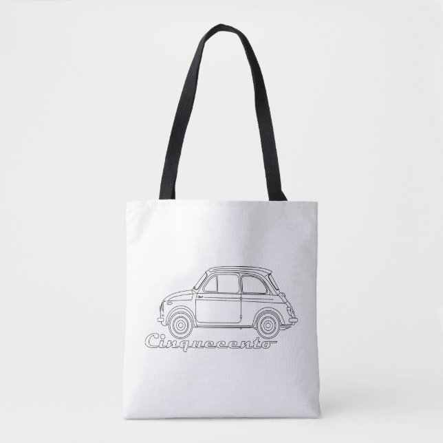 Tote Bag Oldtimer Cinquecento Der PUCH 500 (Devant)