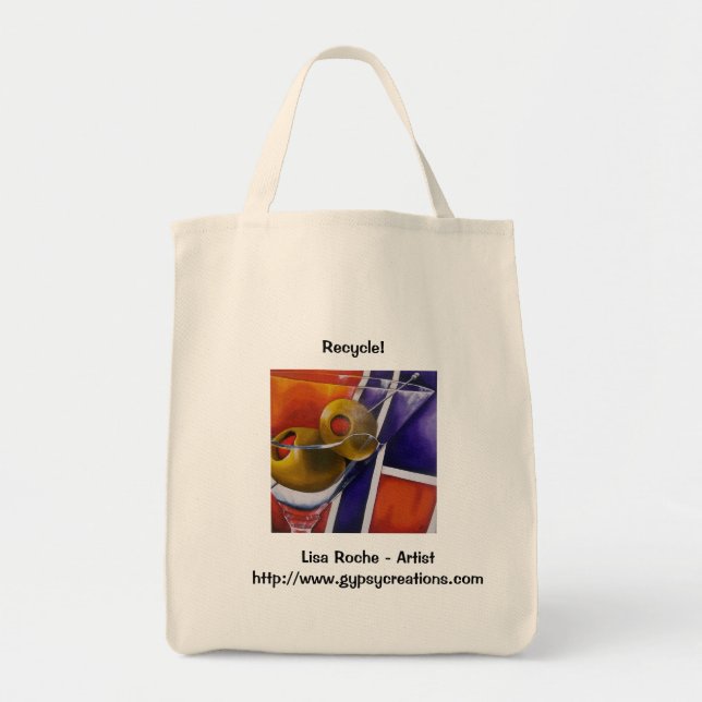 Tote Bag Olives en épicerie Fourre-tout d'automne (Devant)