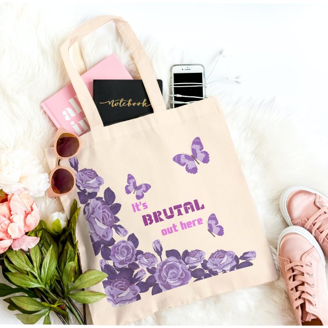 Tote Bag Olivia Rodrigo C'est brutal ici (Créateur téléchargé)