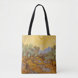 Tote Bag Oliviers de Van Gogh Soleil Jaune Ciel