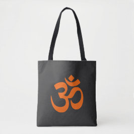 Tote Bag Om orange moderne