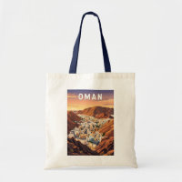 Oman Illustration Voyage Art Rétro