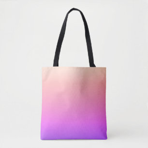 Tote Bag Ombre couleur rose et pourpre de fond