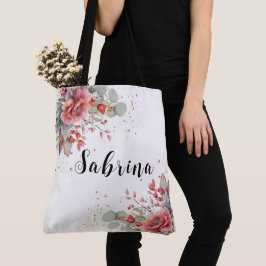 Tote Bag Ombre Rose Peau Vive Mariage bleu Dusty