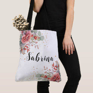 Tote Bag Ombre Rose Peau Vive Mariage bleu Dusty