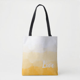Tote Bag Ombre safran et soleil jaune amour dégradé