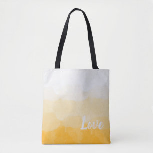 Tote Bag Ombre safran et soleil jaune amour dégradé