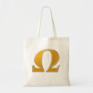 Tote Bag Oméga grecque d'or - Symbole de la résistance