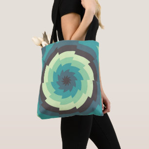 Tote Bag Onde à la menthe