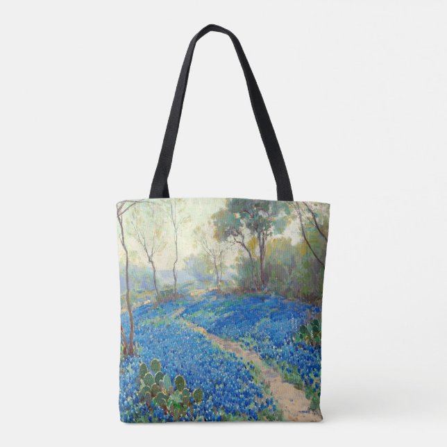 Tote Bag Onderdonk - A Hillside of Bluebonnets - Texas (Dos)