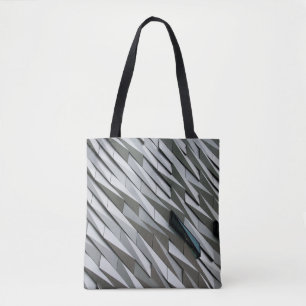 Tote Bag onduler des formes abstraites sur une façade de bâ