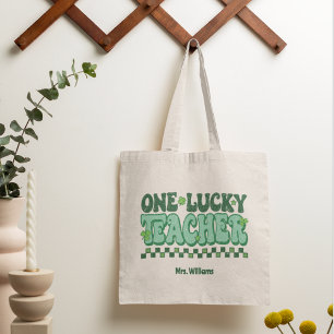 Tote Bag One Lucky Teacher