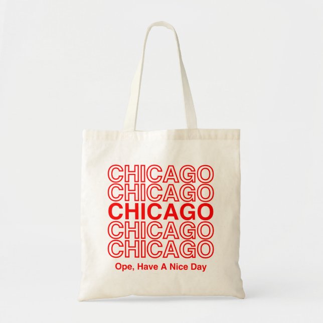 Tote Bag Ope, Bonne Fête (Chicago) Fourre-tout (Devant)