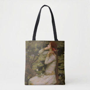 Tote Bag Ophélie par l'étang par John William Waterhouse