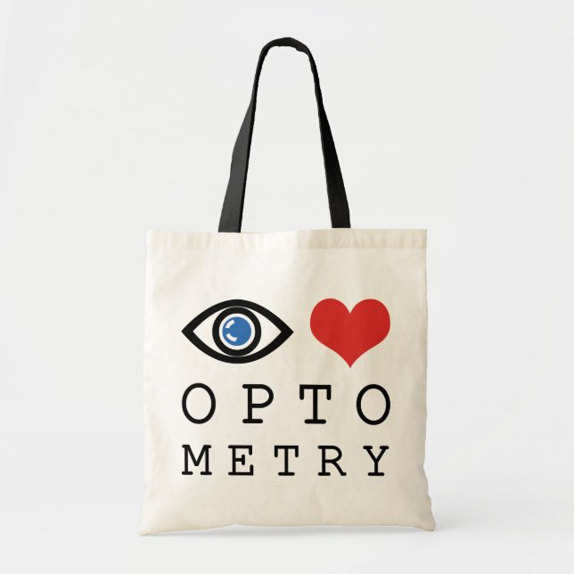 Tote Bag Optométrie d'amour des yeux (Devant)