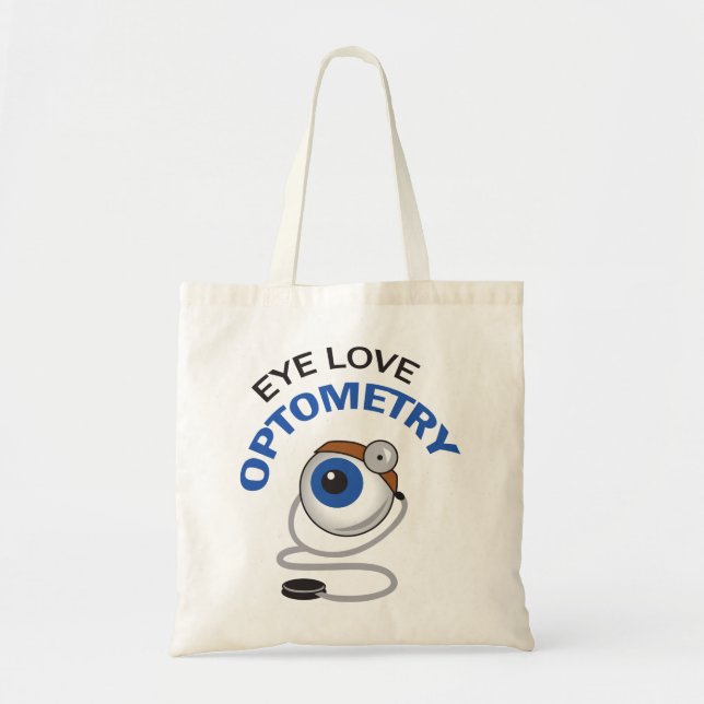 Tote Bag Optométrie d'amour des yeux (Devant)