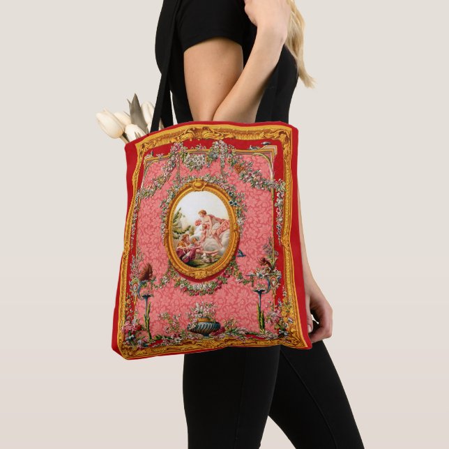 Tote Bag opulent baroque du XVIIIe siècle famille heureuse (De près)