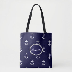 Tote Bag Opus Posh Ancre Nautique Personnalisé