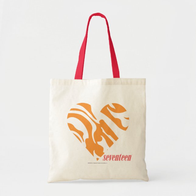 Tote Bag Orange 2 de zèbre (Devant)
