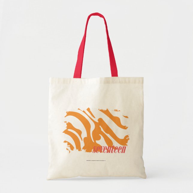 Tote Bag Orange 4 de zèbre (Devant)