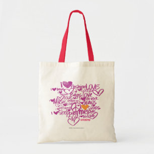 Tote Bag Orange/pourpre de graffiti