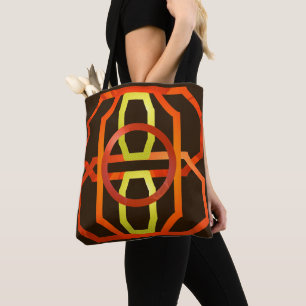 Tote Bag Orange rétro des années 1970