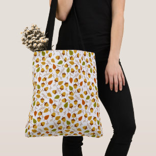 TOTE BAG ORANGE VERT OR AUTOMNE ACORNES