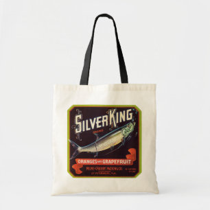 Tote Bag Oranges et Étiquette de pamplemousse Argent King