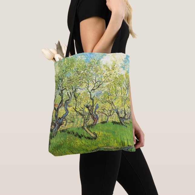 Tote Bag Orchard à Blossom par Vincent van Gogh (De près)