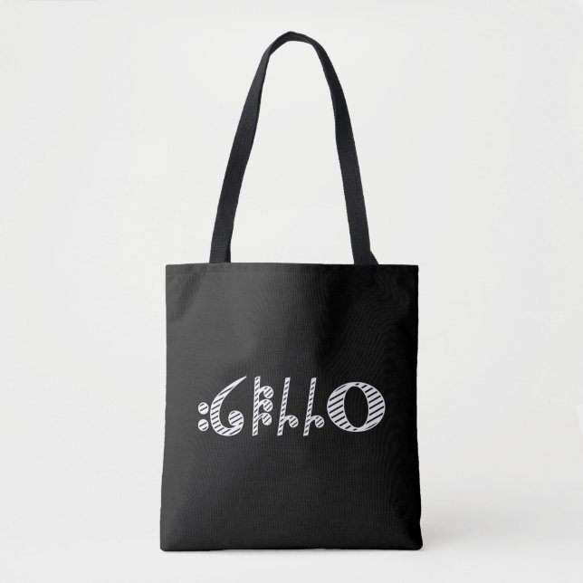 Tote Bag Orchestre d'instruments Cello Musique Violoncello (Devant)