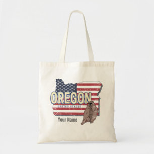 Tote Bag Oregon State États-Unis Retro Map USA Souvenir
