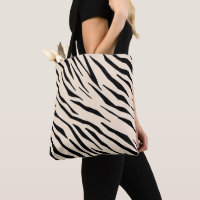 Oreiller à lancer noir et beige d'inspiration zèbr