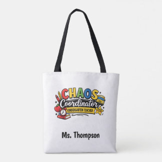 Tote Bag Organisateur de Chaos Personnalisé Enseignant