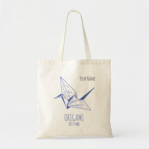 Tote Bag Origami Art japonais Pliage Art Retro Grane