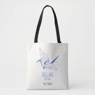 Tote Bag Origami Art japonais Pliage Art Retro Grane