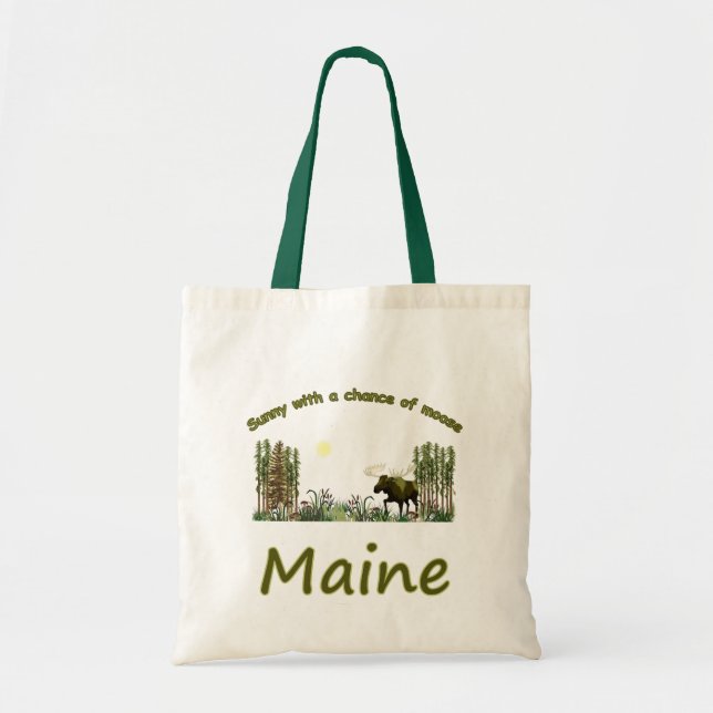 Tote Bag Orignaux majestueux du Maine (Devant)