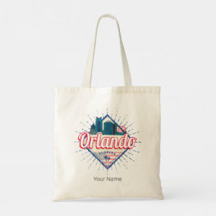 Tote Bag Orlando Florida États-Unis Skyline Vintage USA