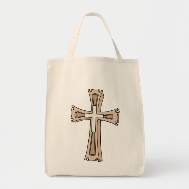 Tote Bag Ornate Cross Crest (Devant)