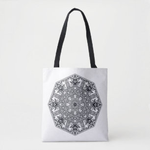 Tote Bag Ornement rond 2 de mandala