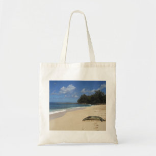 Tote Bag Otarie prenant un bain de soleil sur la plage