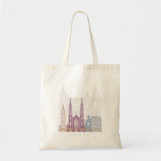 TOTE BAG OTTAWA SKYLINE POSTER PASTEL