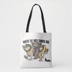 Tote Bag Où sont les bêtes sauvages Personnages & Logo