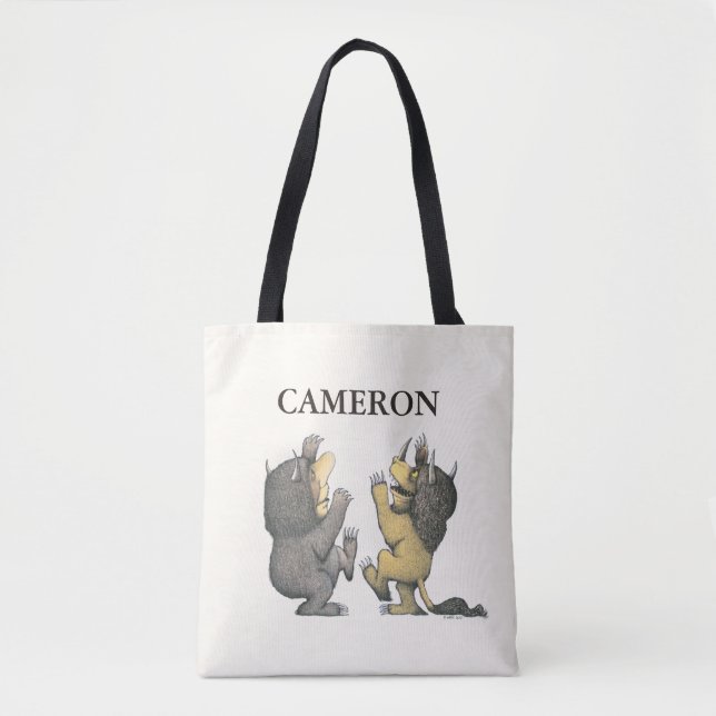 Tote Bag Où sont les choses sauvages | Ajouter Votre Nom (Devant)