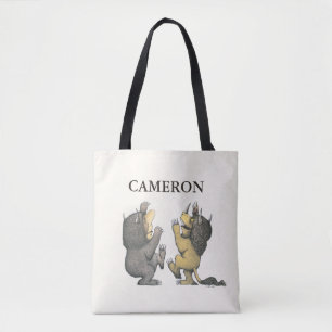 Tote Bag Où sont les monstres Ajoutez votre nom