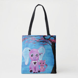 Tote Bag Oubliez-moi art non mignon de fleurs de cerisier