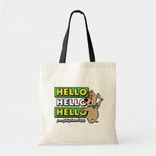 Tote Bag Ours Boo Boo Bonjour Bonjour Bonjour De Jellystone