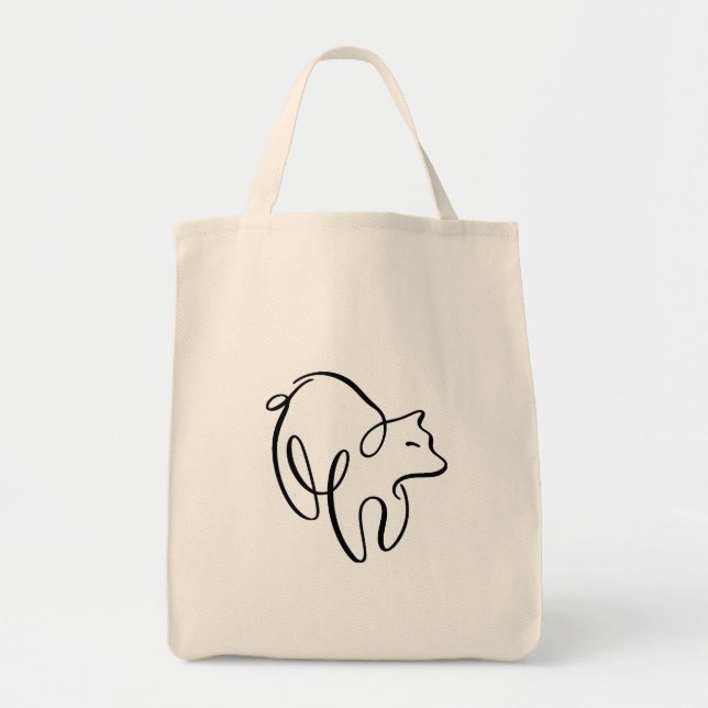 Tote Bag Ours calligraphique (Devant)